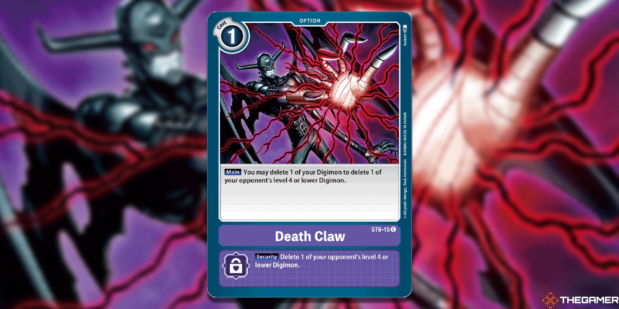 death claw from digimon card game