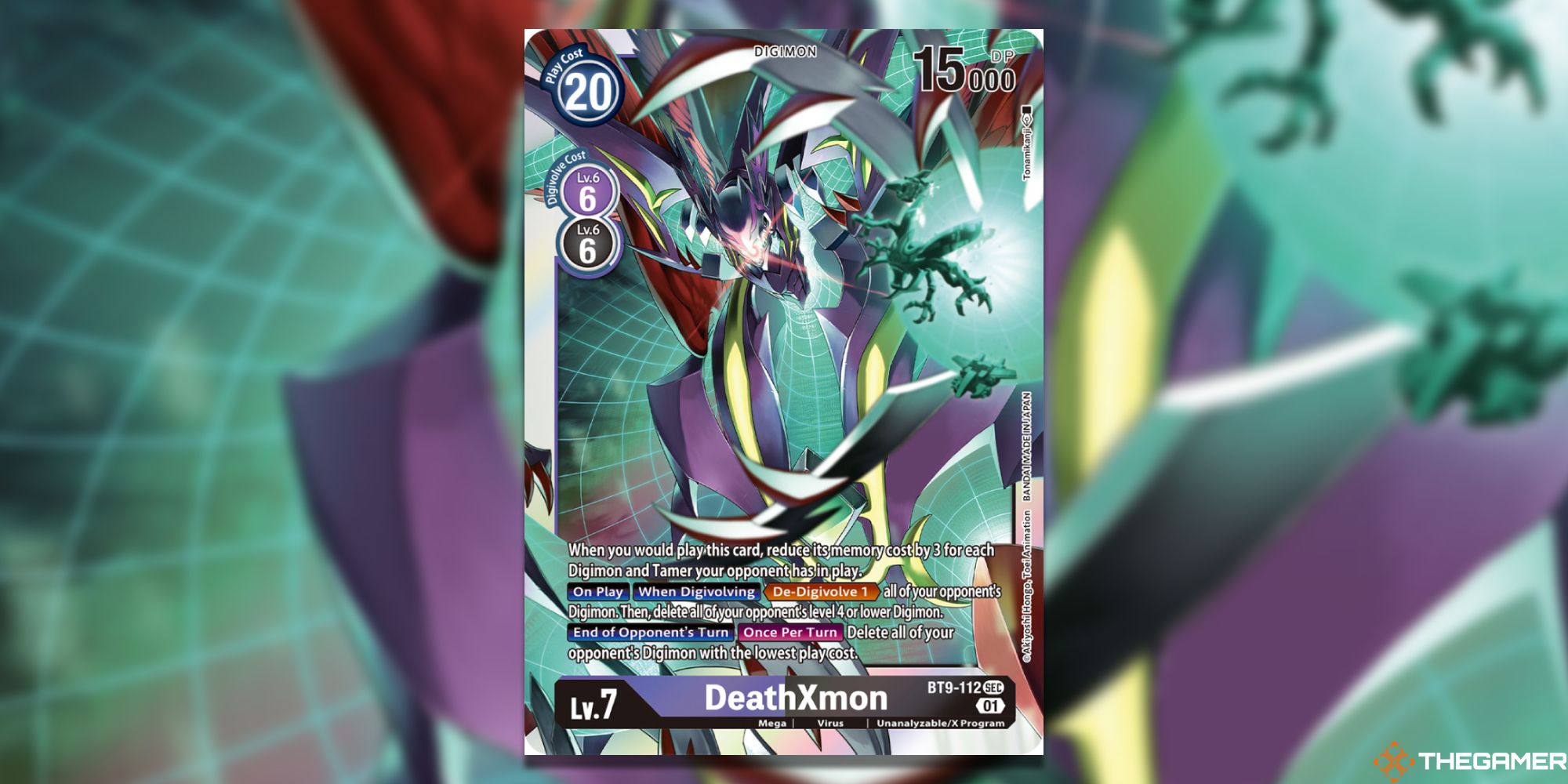 deathXmon card from digimon card game