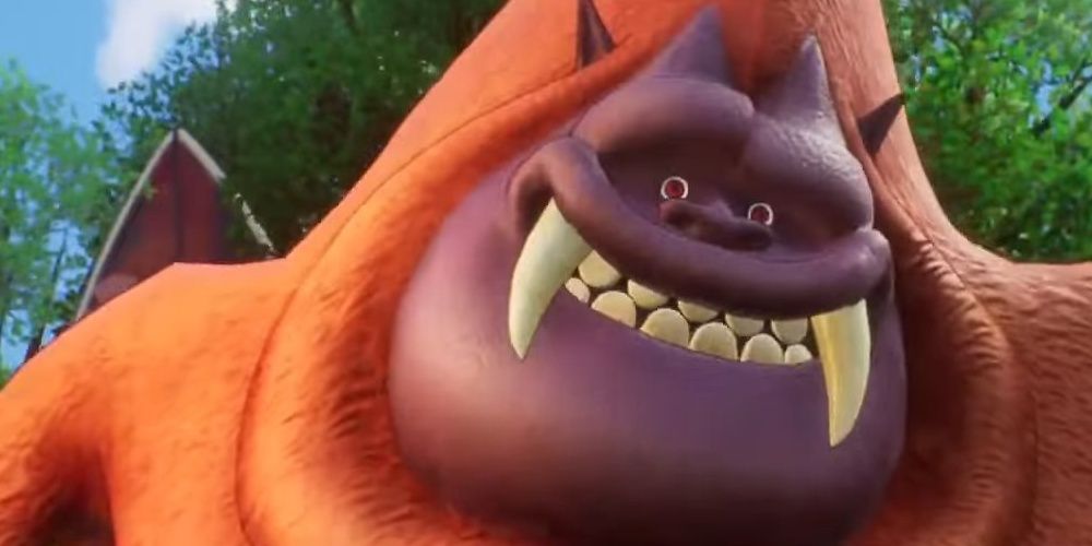 Giant ape, Del Kong, smiling in One Piece Odyssey the game