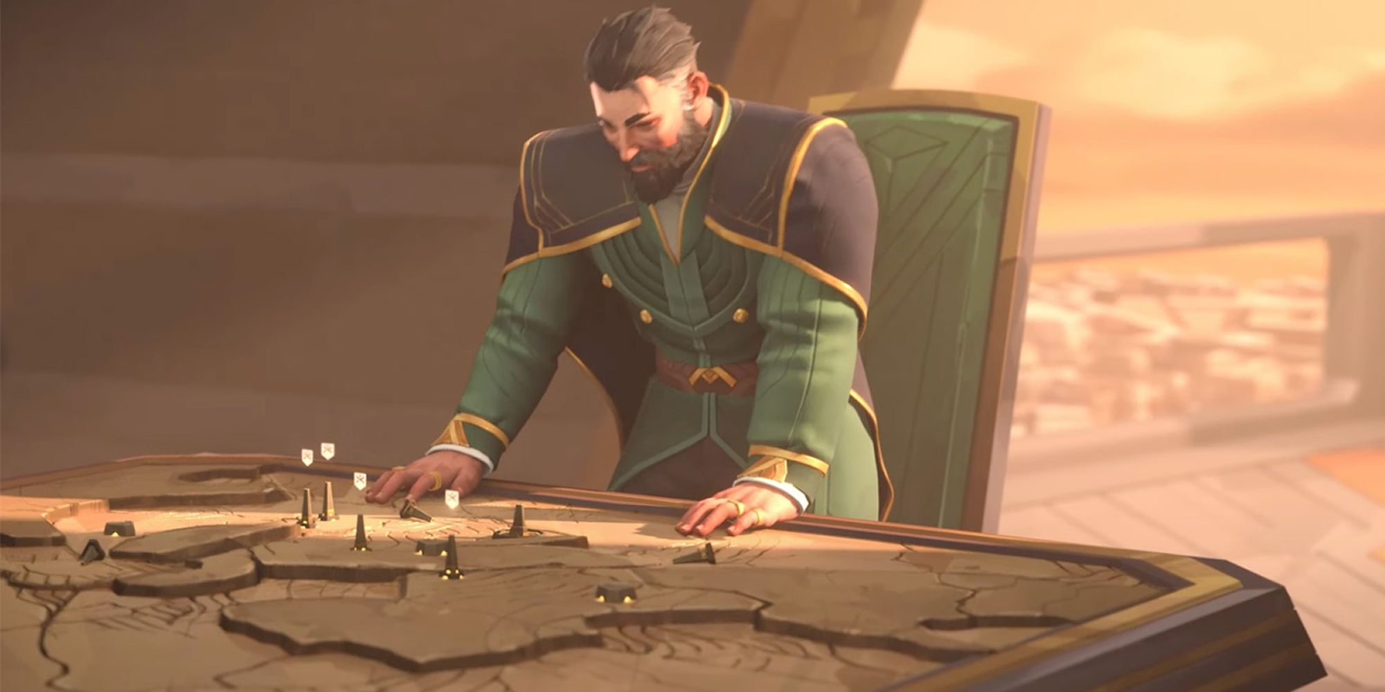 Dune Spice Wars Overseeing A Map Of The Region