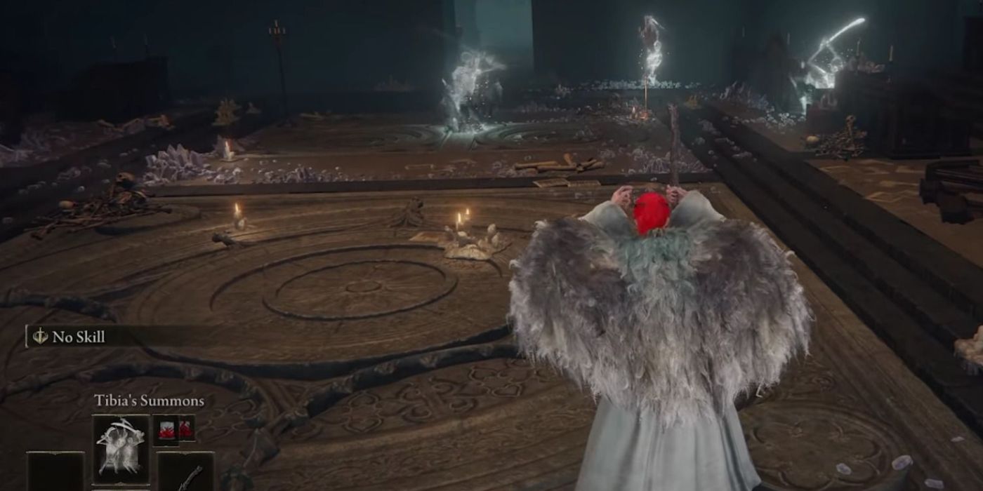 Elden Ring Tibias summons spell in action