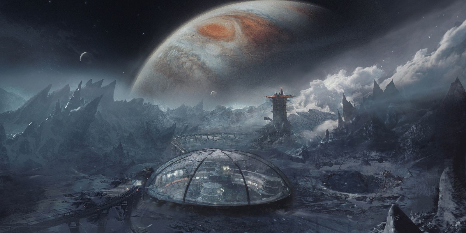 black iron prison on the surface of Callisto