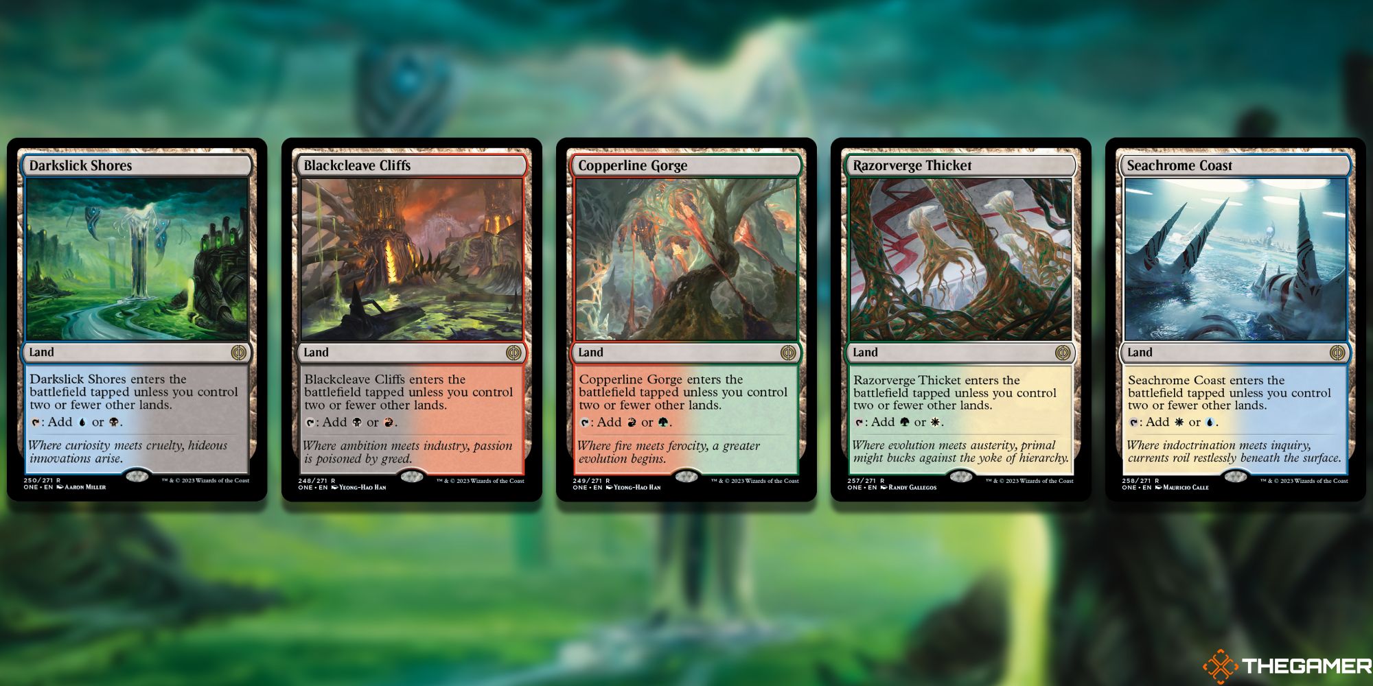 The Allied Fast Land Cycle of cards from Magic: The Gathering.