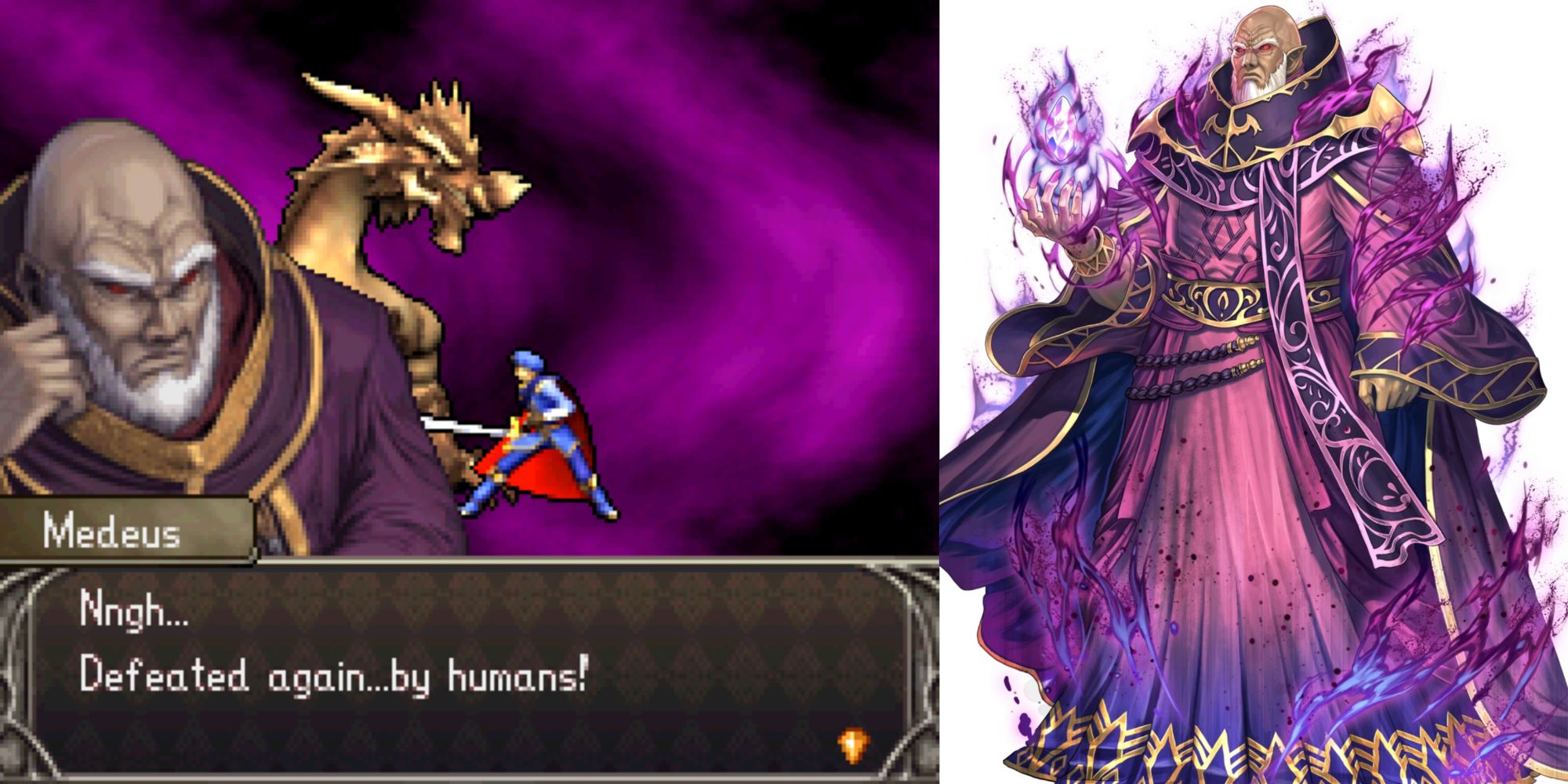 Fire Emblem Shadow Dragon Medeus Fights Marth and Art