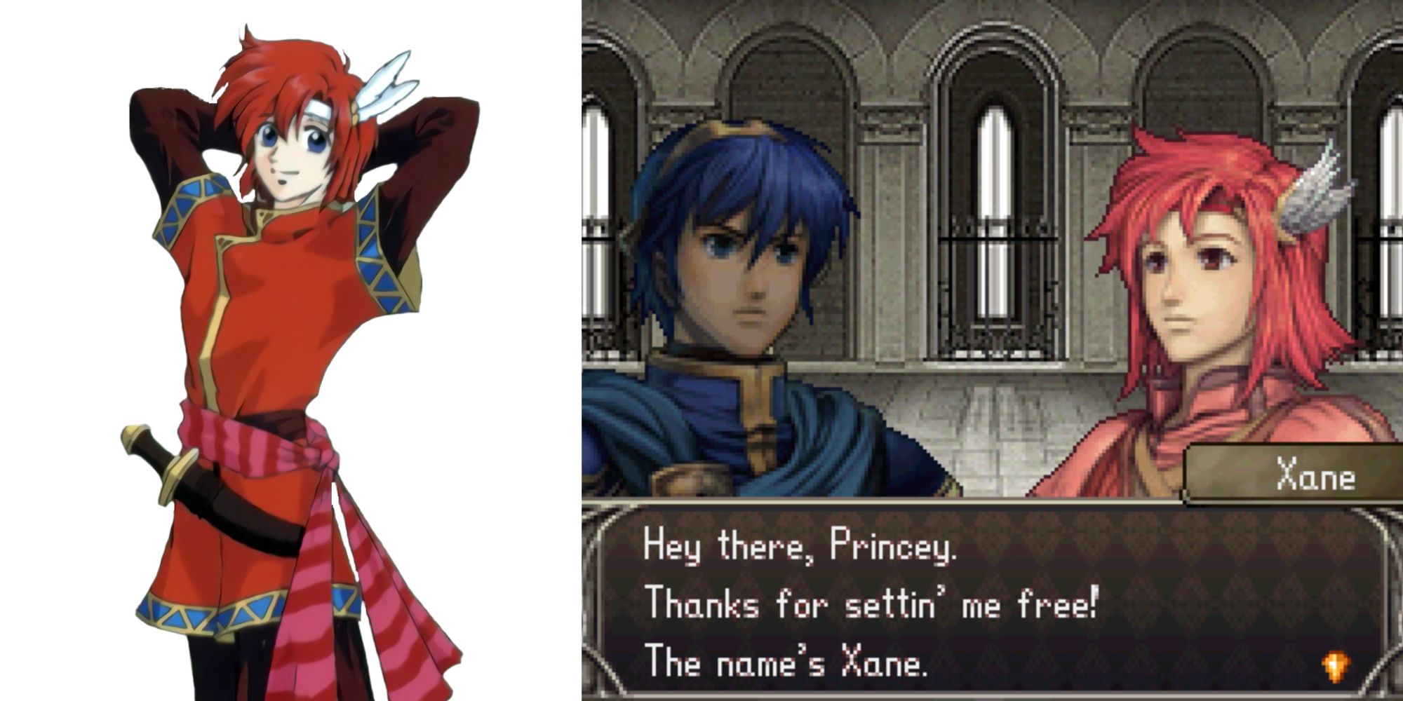 Fire Emblem Shadow Dragon Xane Meets Marth and Art