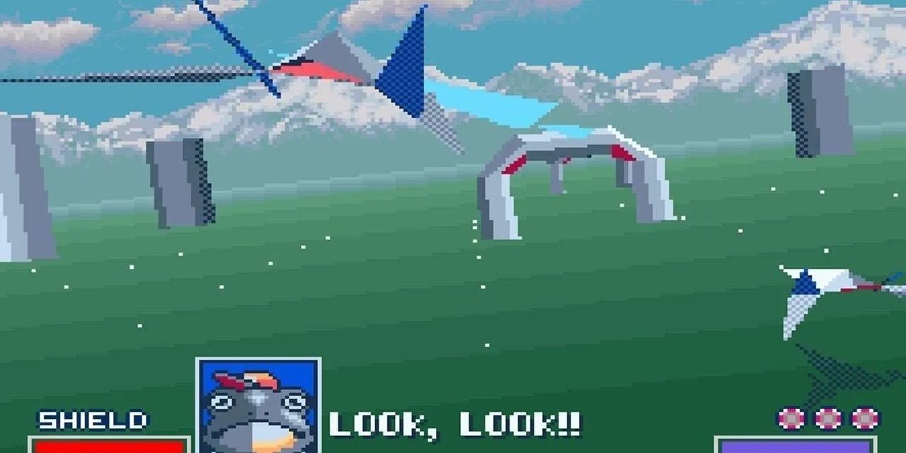 Flying in Star Fox