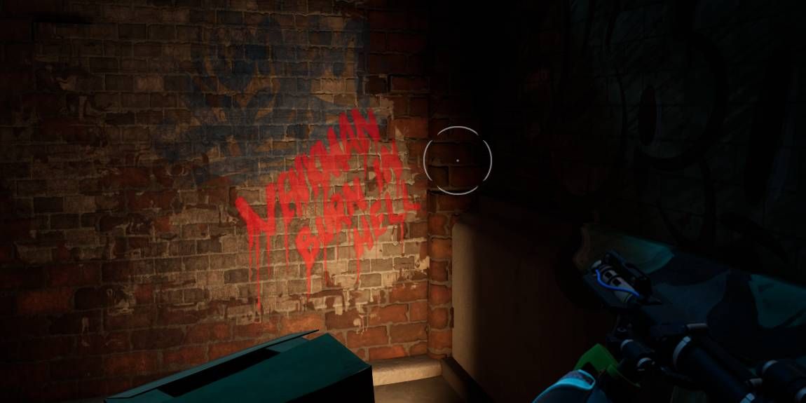 Some tagging on the wall in the alley next to the Firehouse