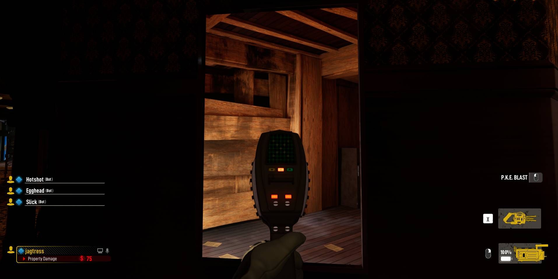 Image of a secret room found in one of the Ghostbusters levels