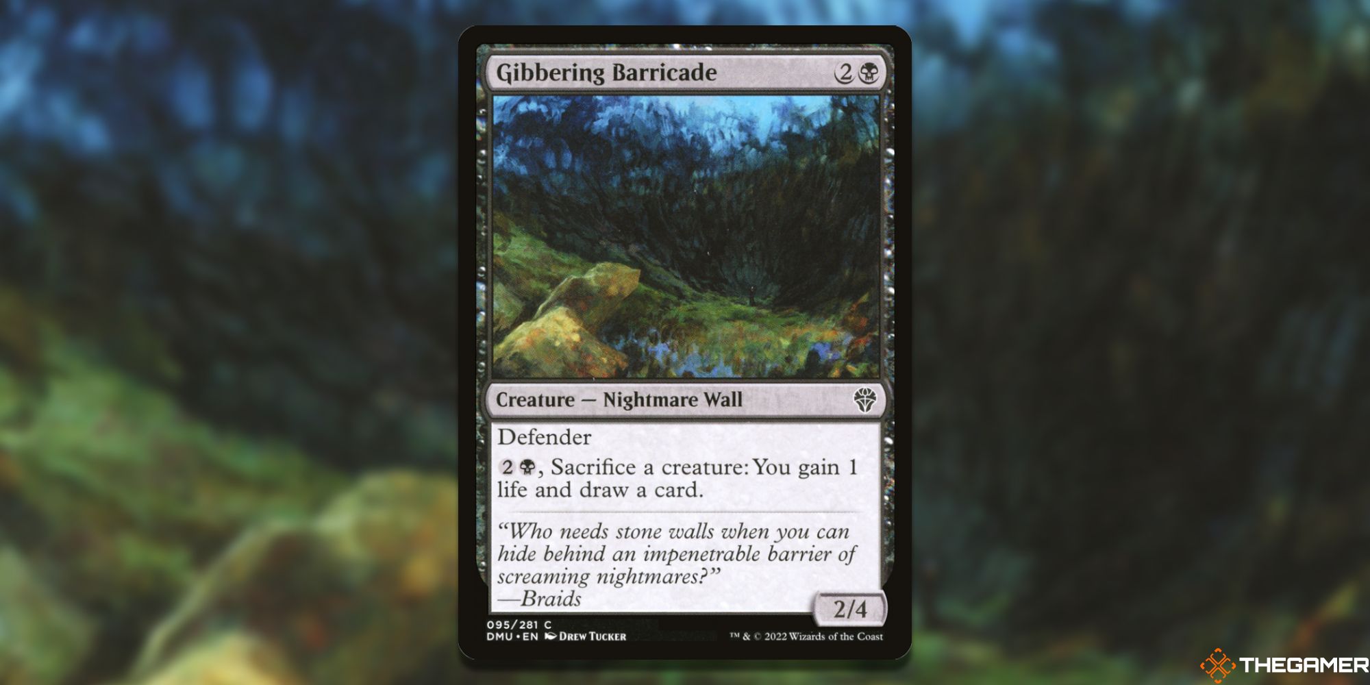The card Gibbering Barricade from Magic: The Gathering.