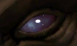 Glowing black eye