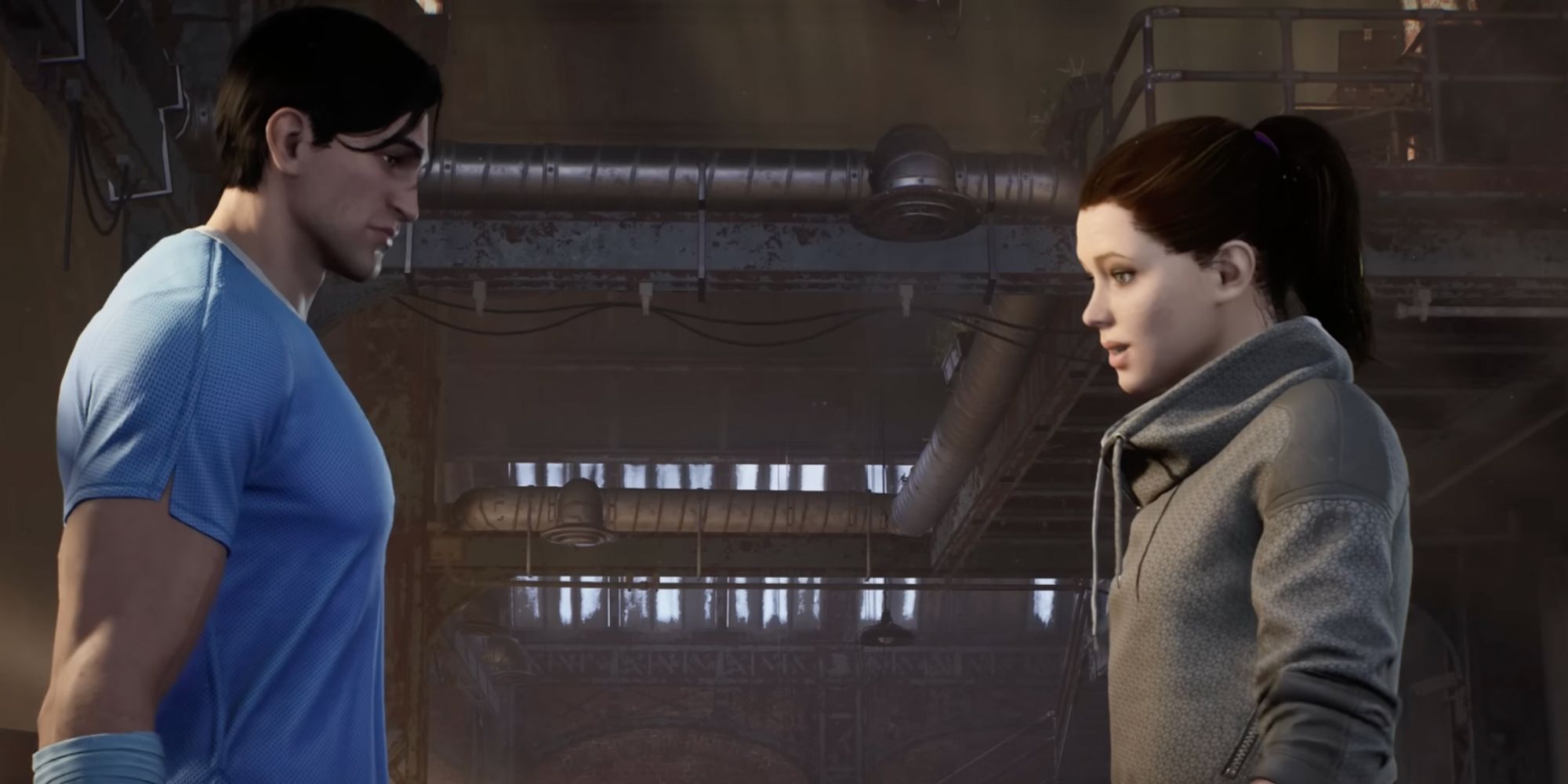 gotham knights barbara and dick talk about their relationship in the batcave