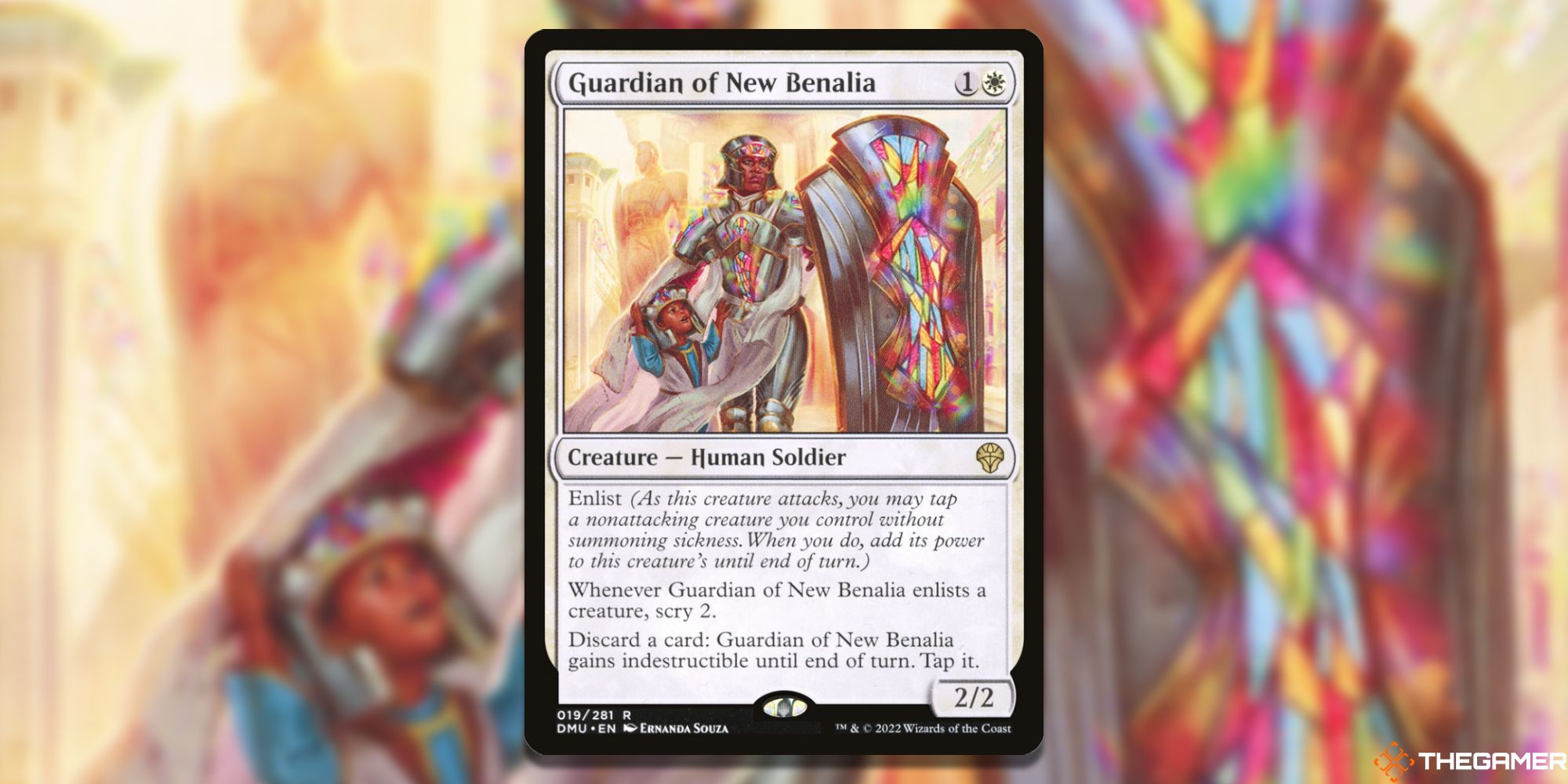 The card Guardian Of New Benalia from Magic: The Gathering.