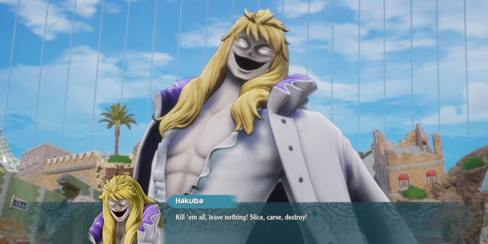 Hakuba attacks in One Piece Odyssey