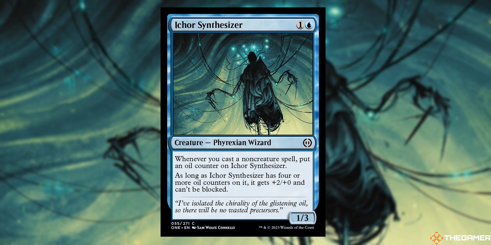 Ichor Synthesizer card and art background