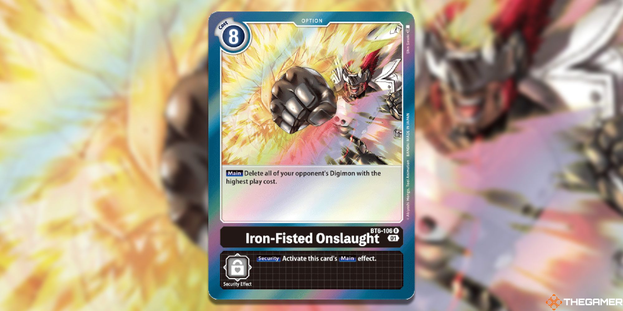iron fisted onslaught full card from digimon card game