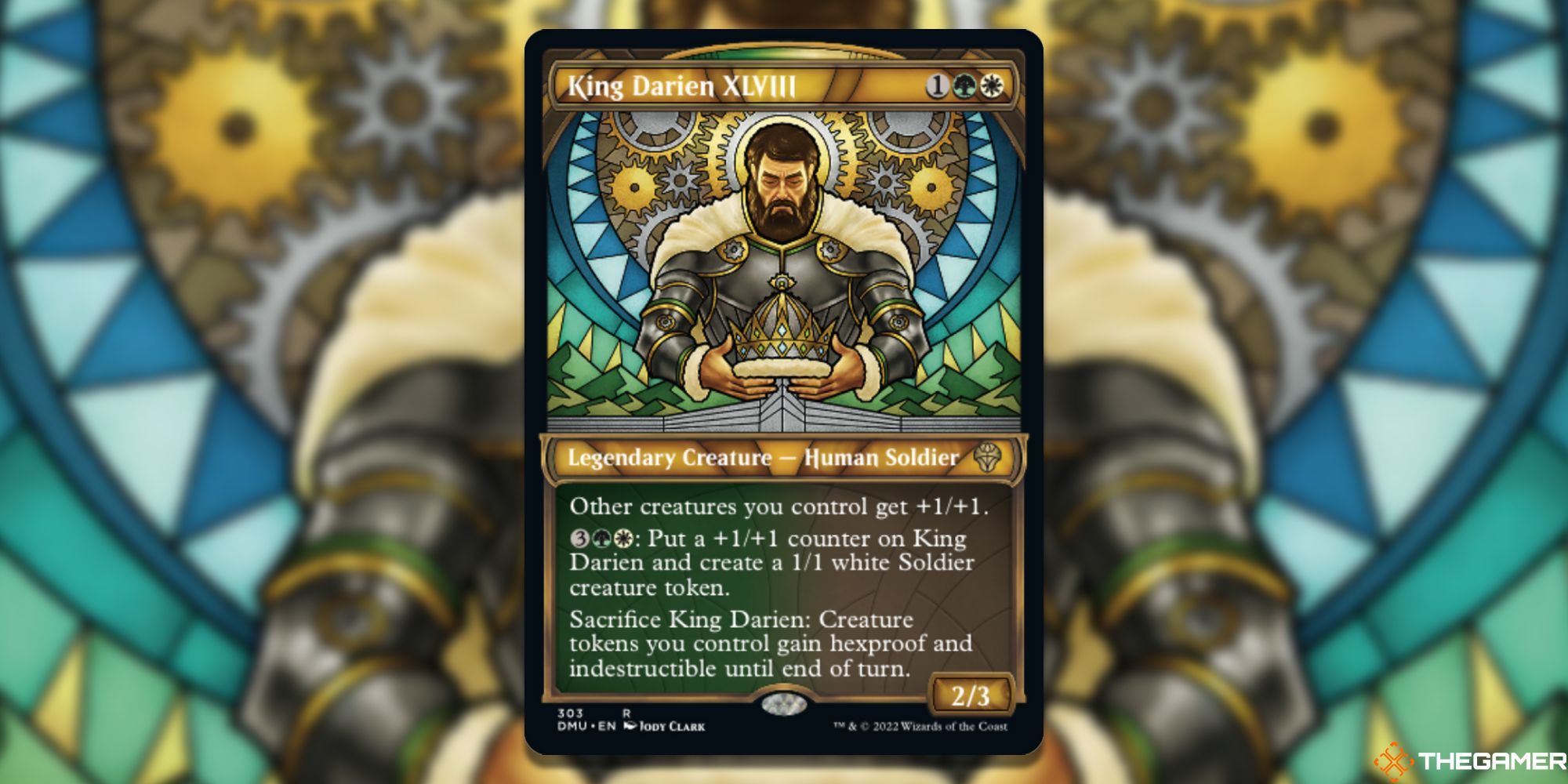 The card King Darien XLVIII from Magic: The Gathering.