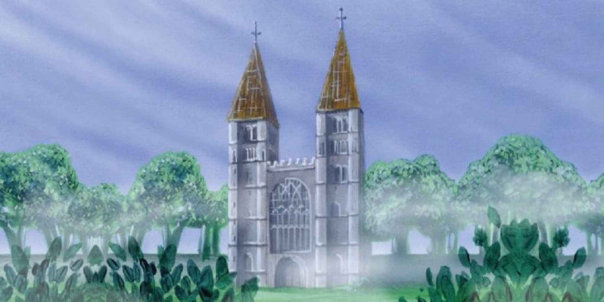 Artwork from The Tabernacle at Pendrell Vale in Magic: The Gathering.