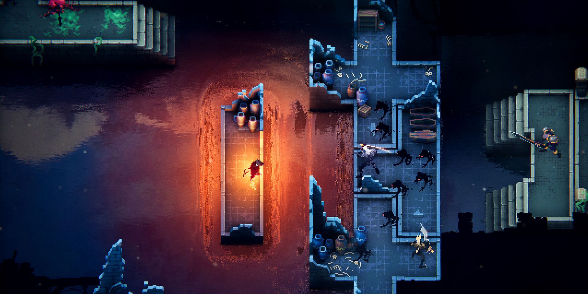 Loot River Hero Rides The Ruins Towards Enemies