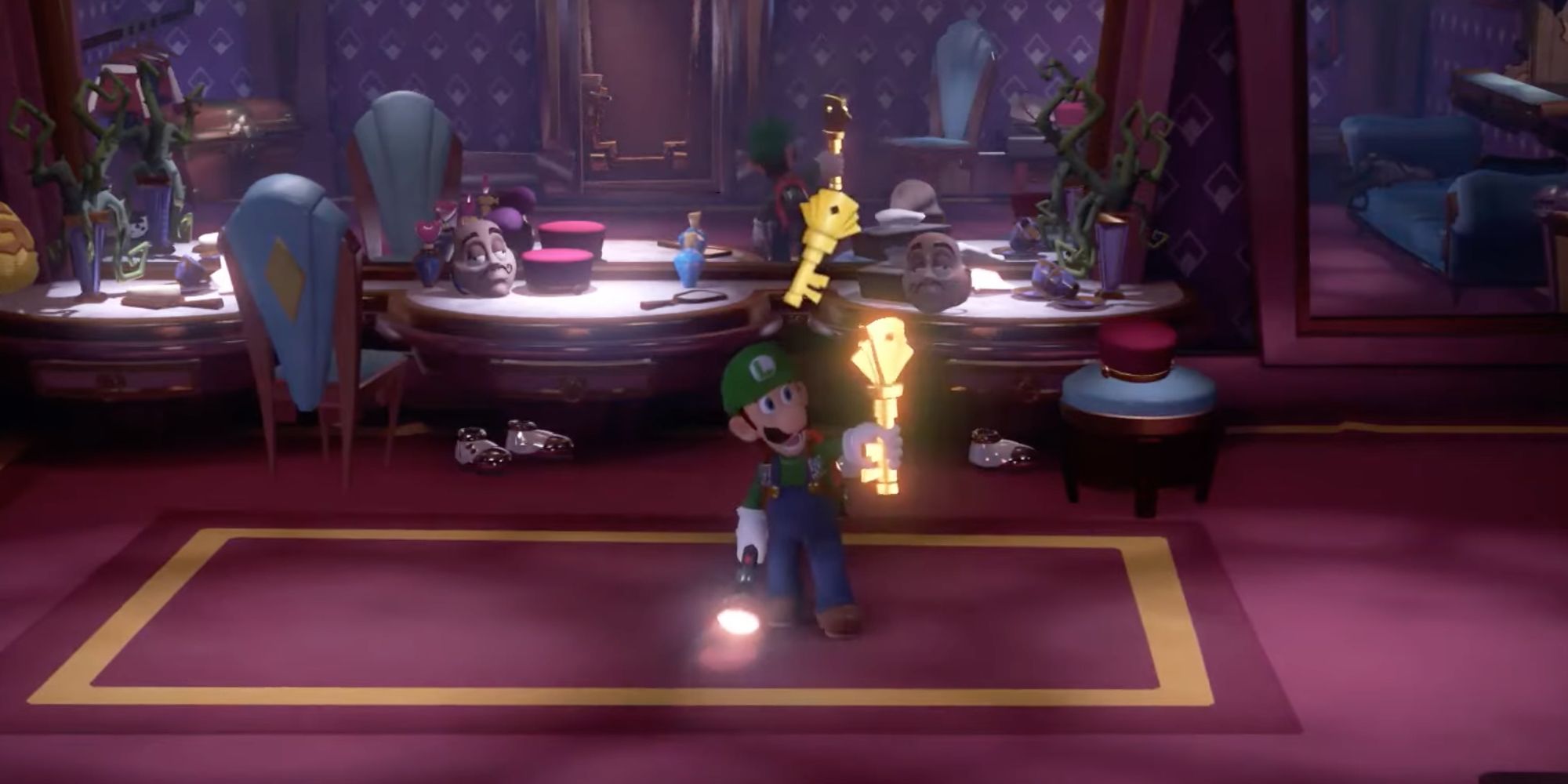 Luigi with a Key from Luigi's Mansion 3