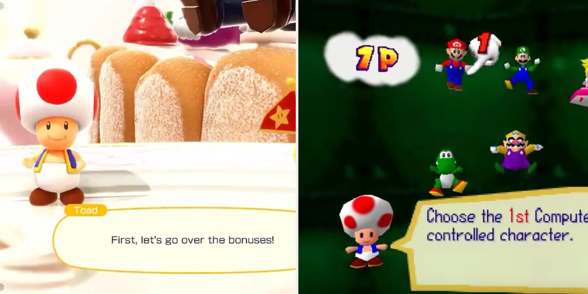 Mario Party Super Stars And Mario Party 1 - Toad introducing the game