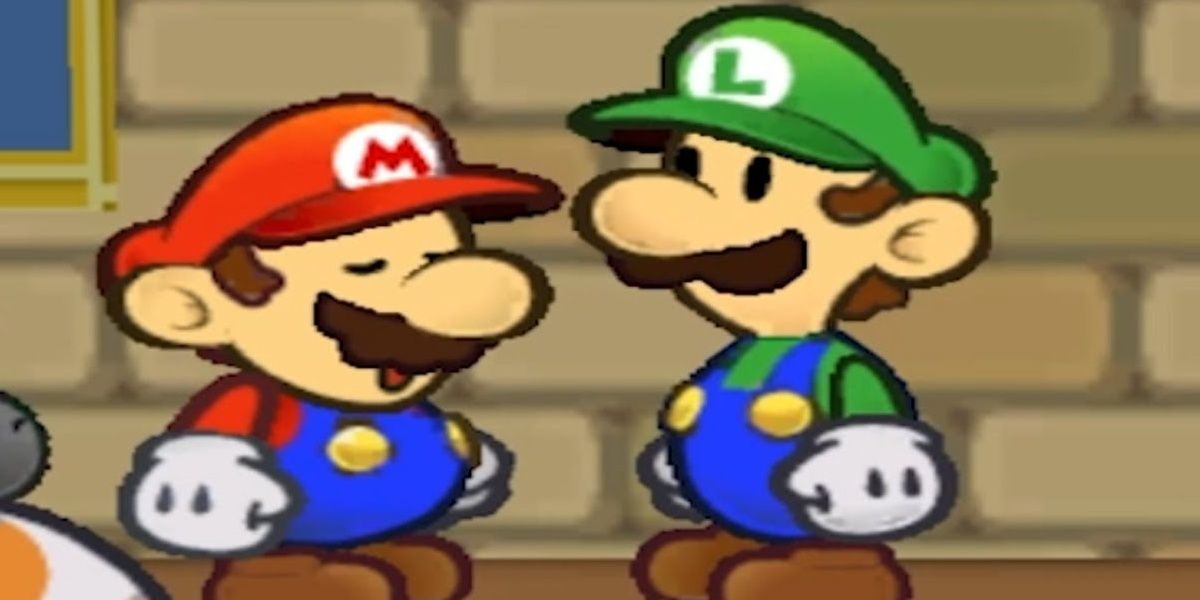 Mario and Luigi have a chat.