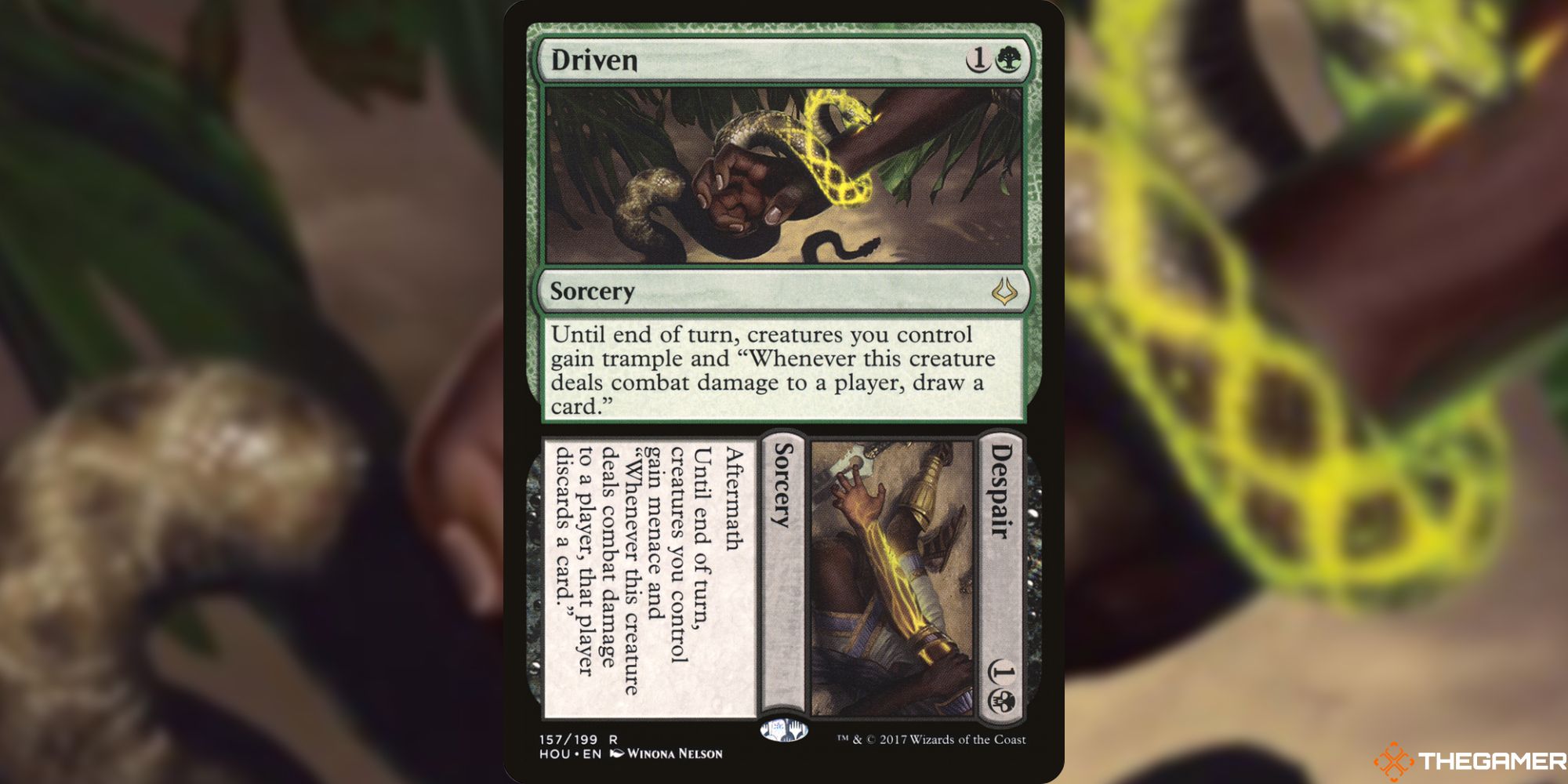 Driven//Despair Magic: The Gathering card