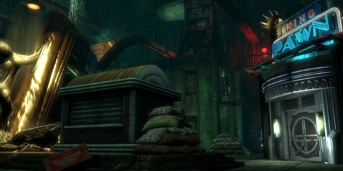 Pauper's Drop town square in BioShock 2