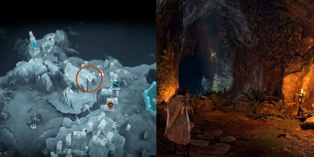 This memory is located inside of a cave across the fort in Nurnen.