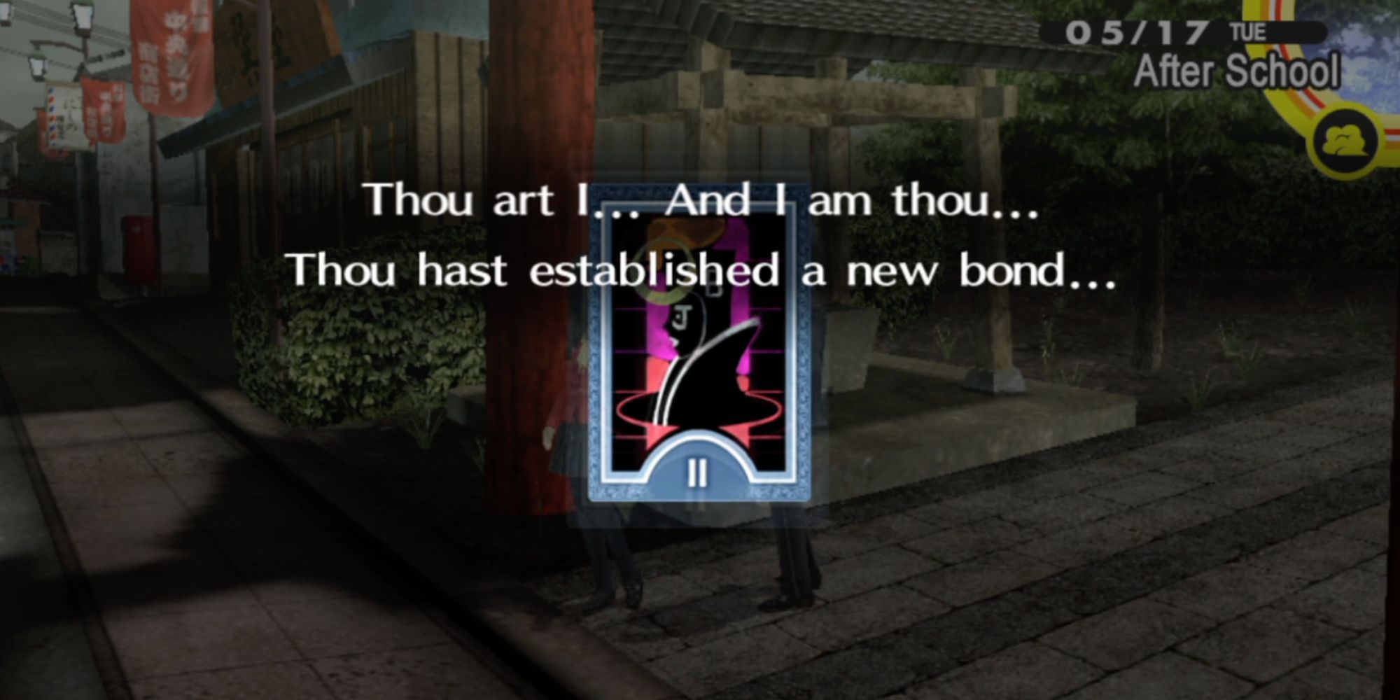 Persona 4 Golden unlocking a Social Link