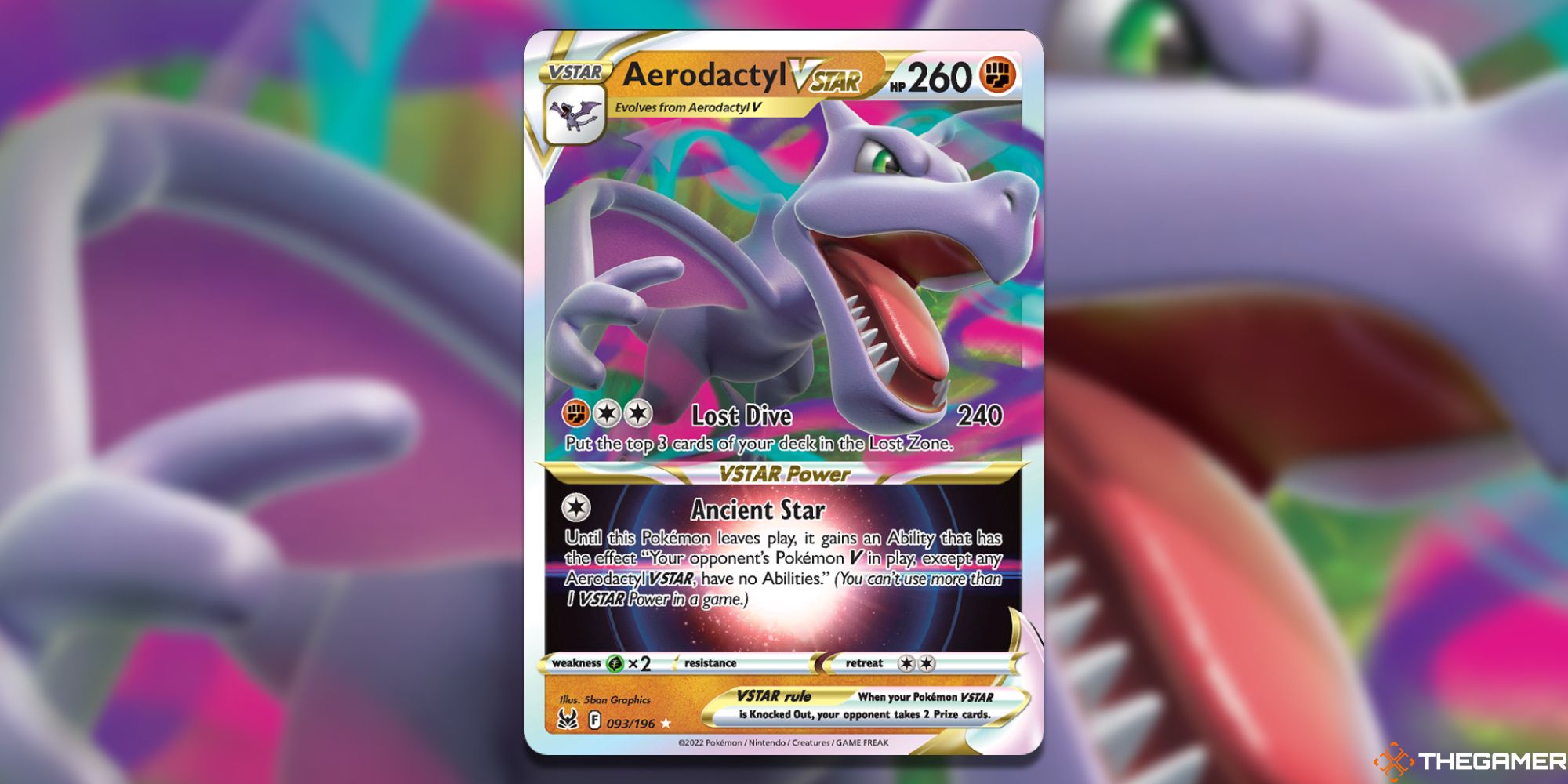 Pokemon TCG Aerodactyl VSTAR Card