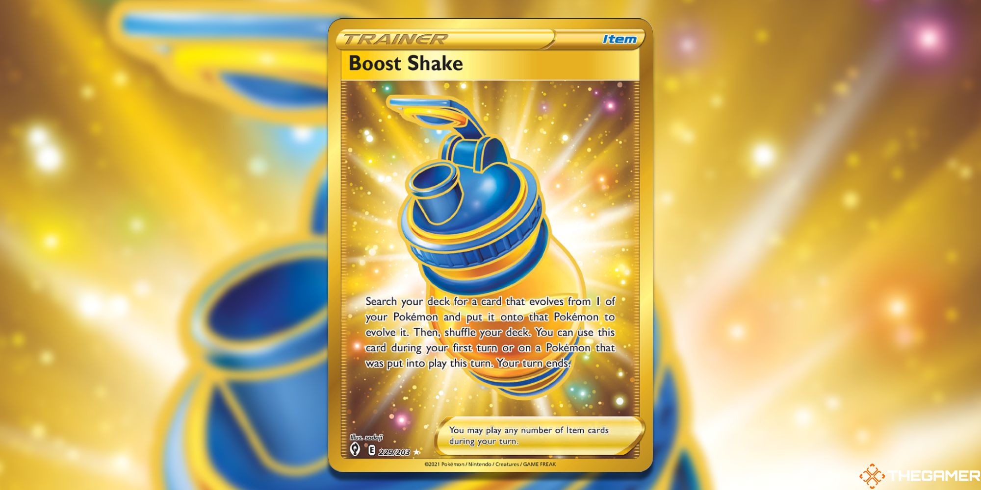 Pokemon TCG Boost Shake Card