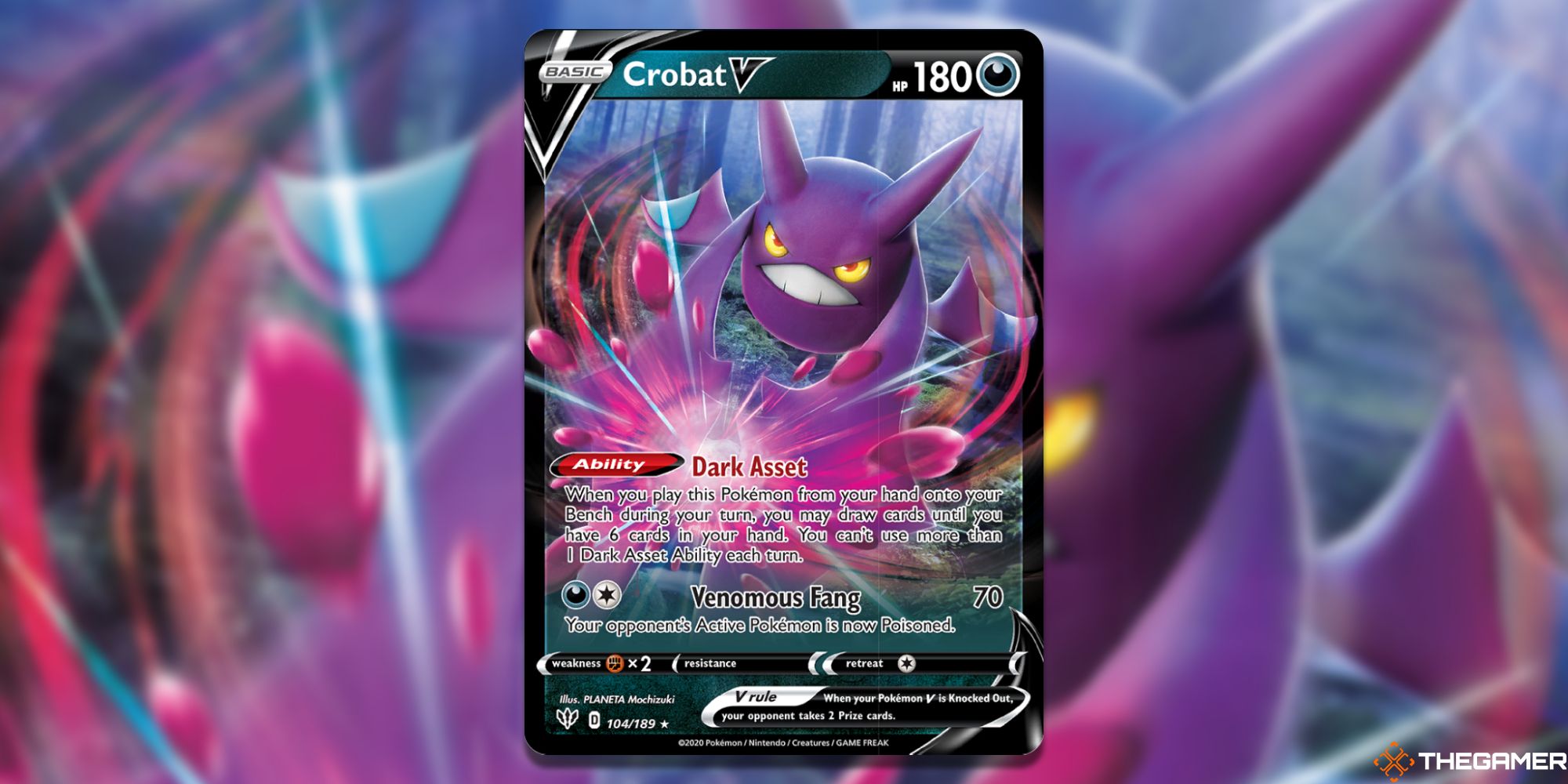 Pokemon TCG Crobat V Card-1