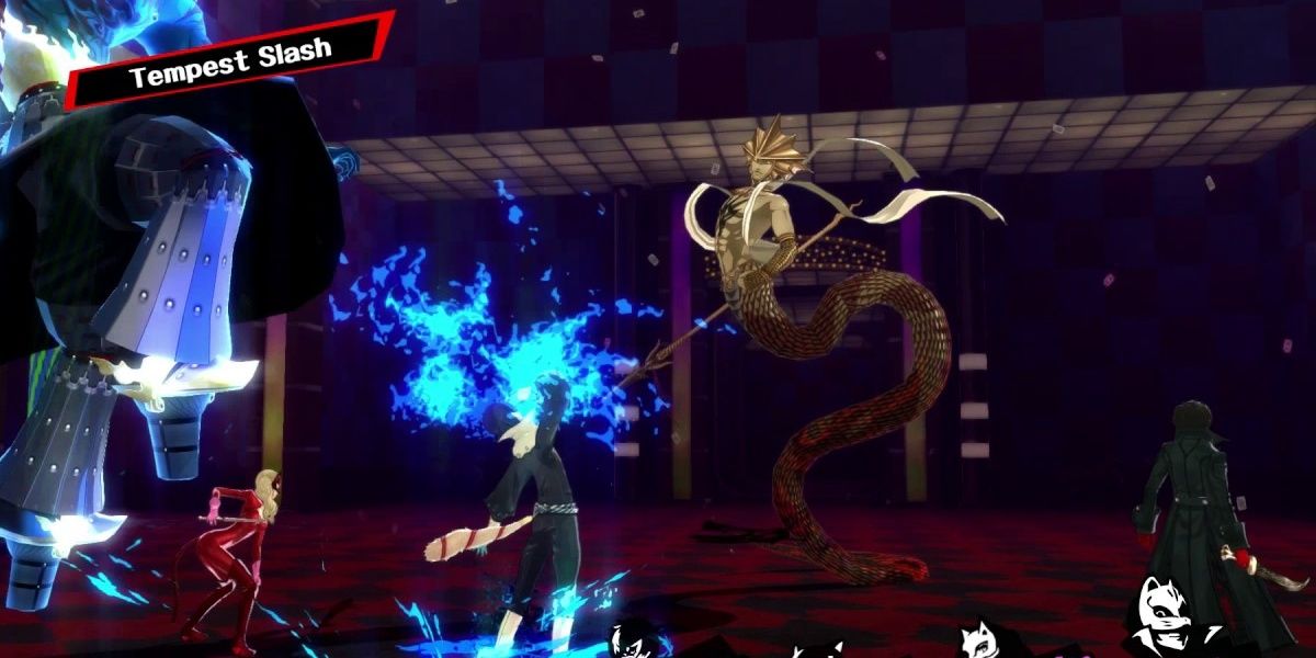 The Phantom Thieves Battle Raja Naga