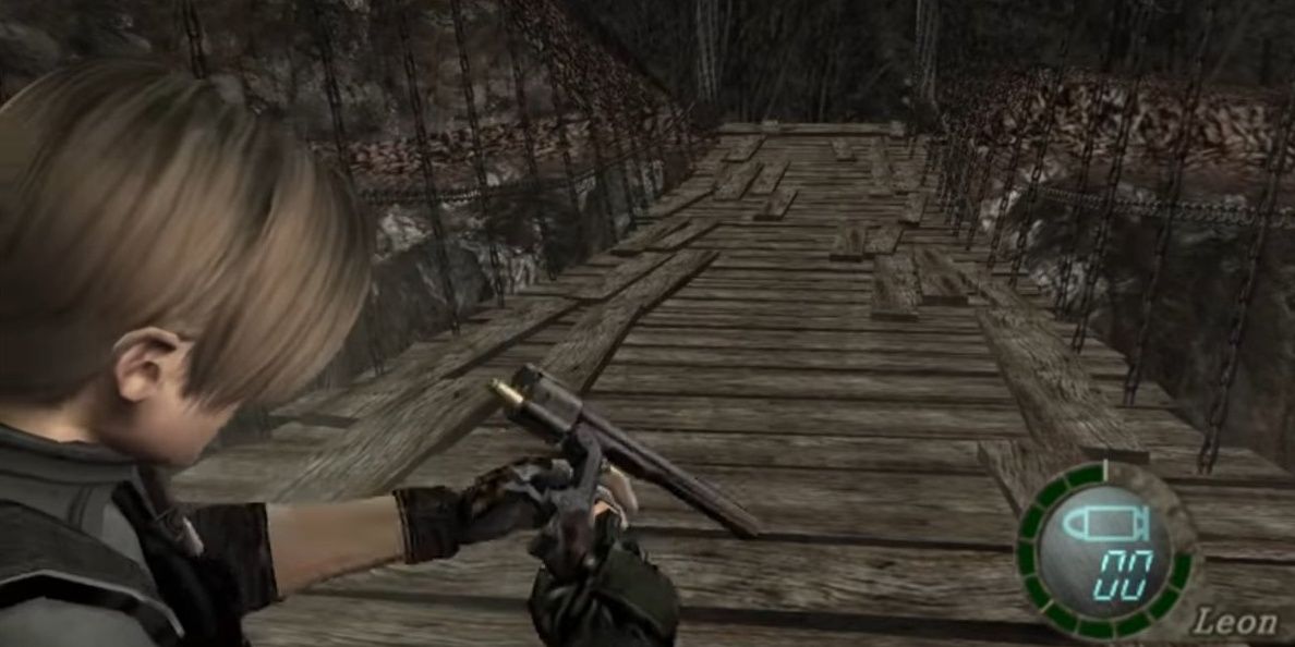Leon Reloading Broken Butterfly in Resident Evil 4