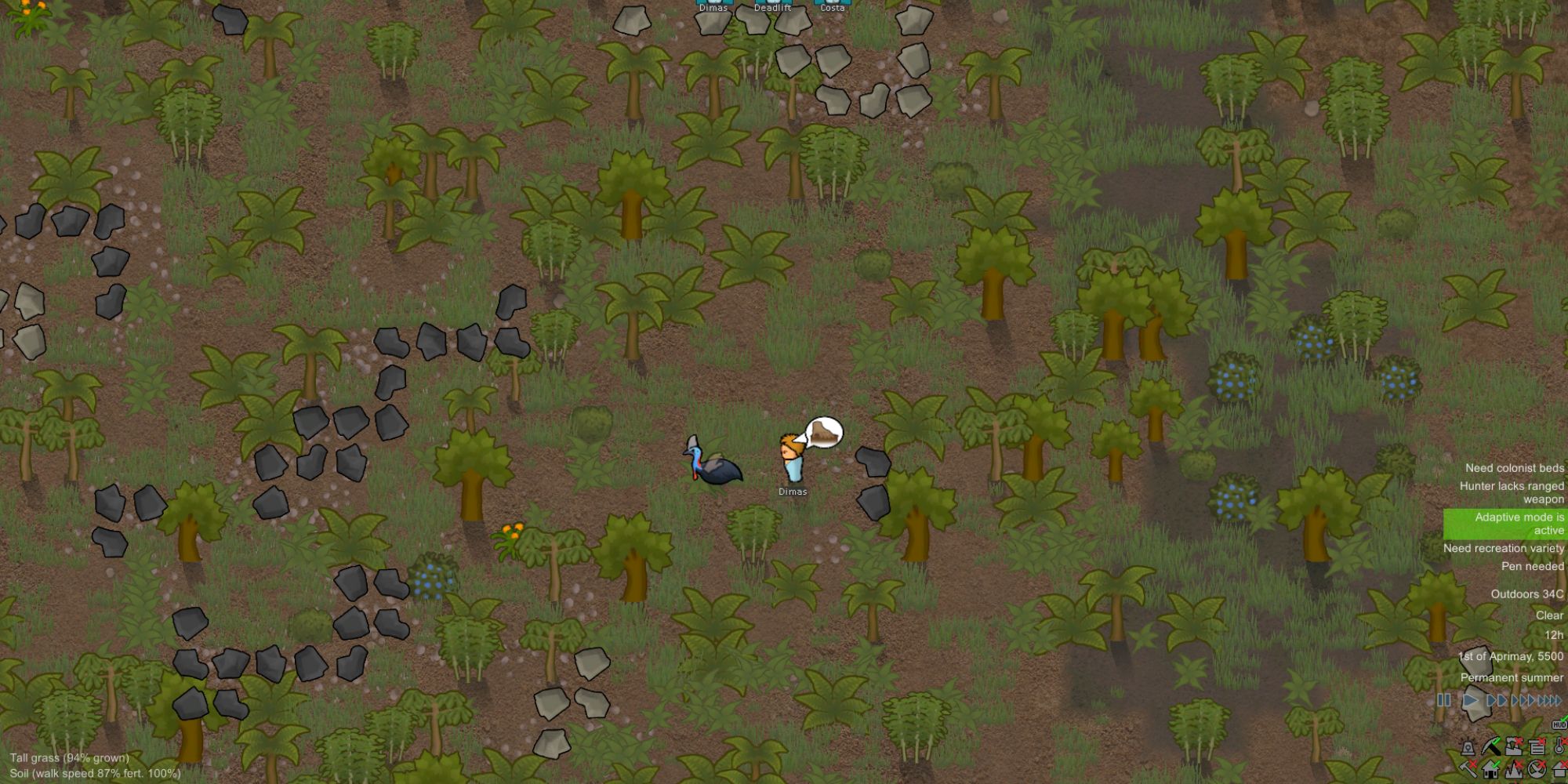 Rimworld Colonist Taming Animal