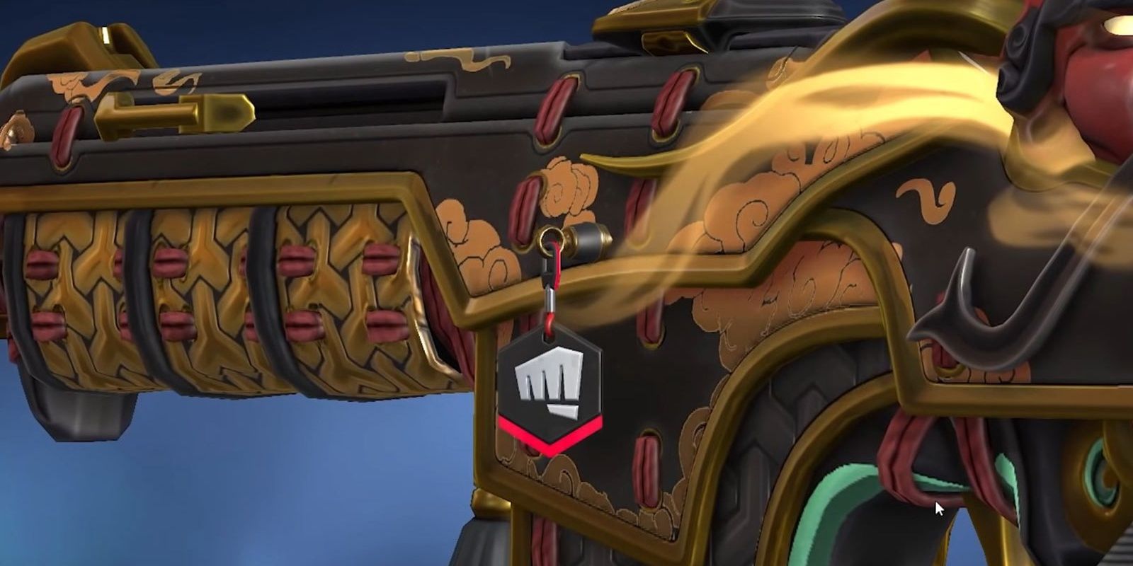 Riot gun buddy attached to a weapon in Valorant