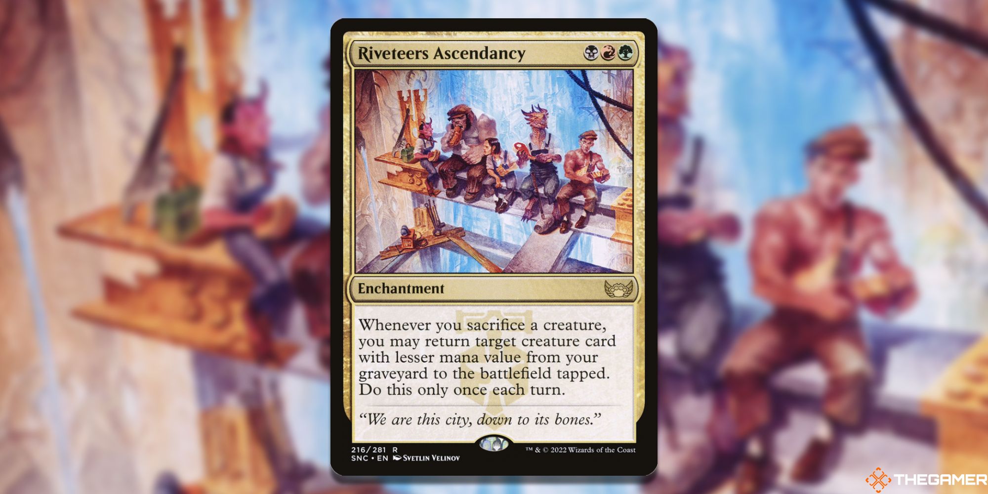 The card Riveteers Ascendancy from Magic: the Gathering.