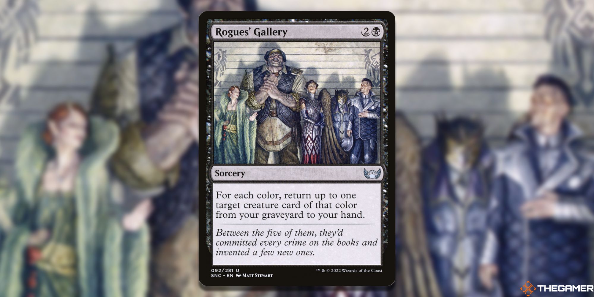 The card Rogues' Gallery from Magic: the Gathering.