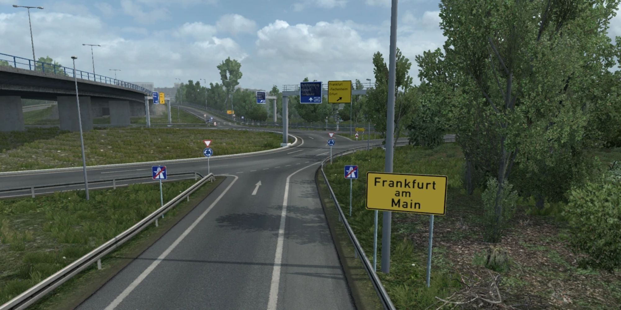 Rotterdam to Frankfurt large junction Euro Truck Simulator 2