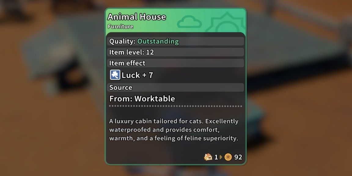 A picture of item effects in Sandrock
