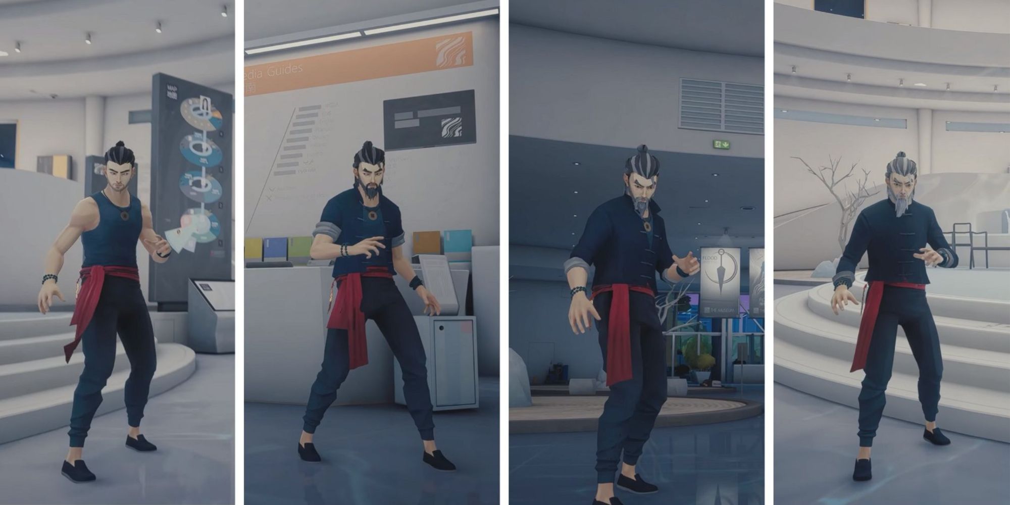 Sifu collage clothing progression
