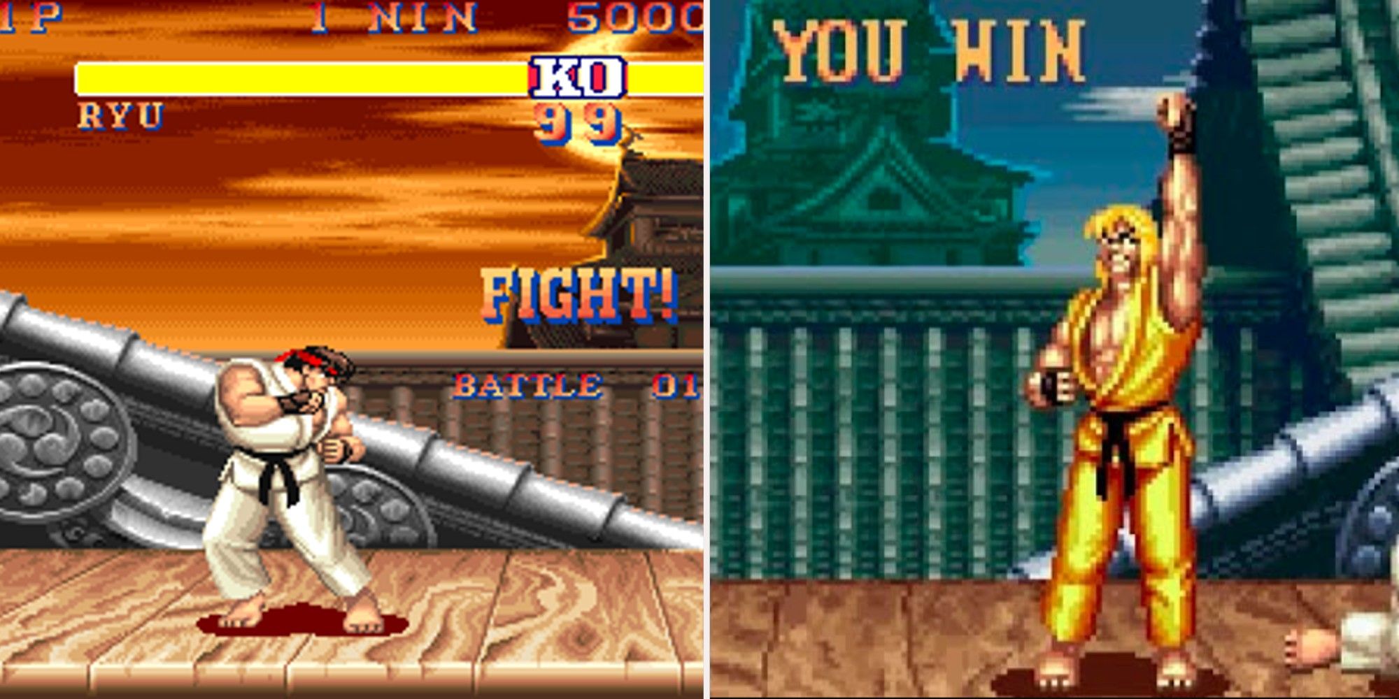 Street Fighter 2 - Ryu (Fight) and Ken (You Win)-1