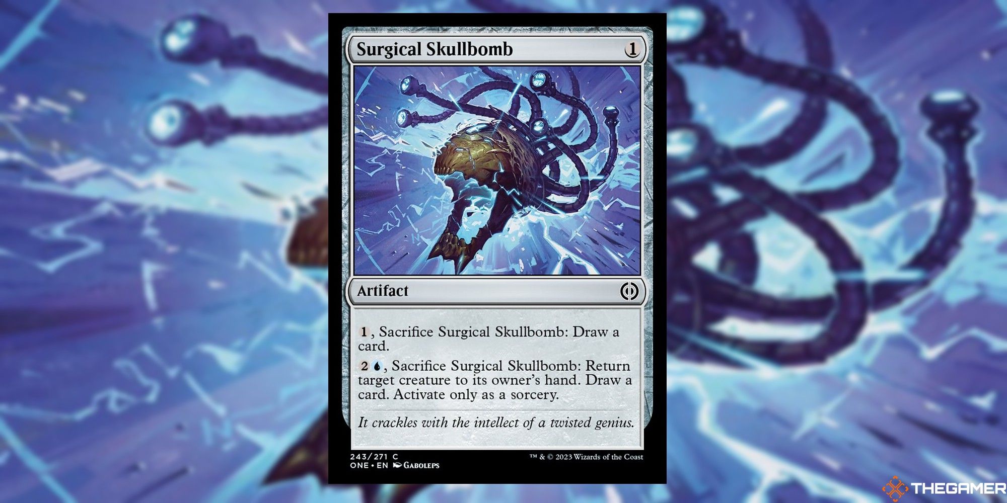 Surgical Skullbomb card and art background