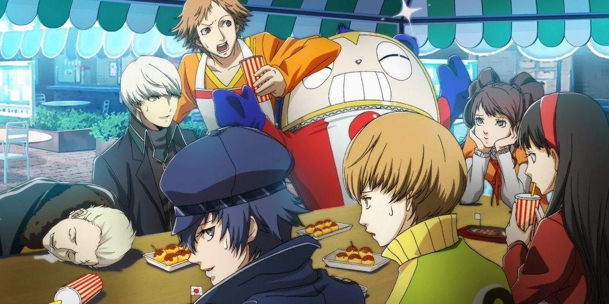 The Investigation Team gathers in Persona 4 Arena