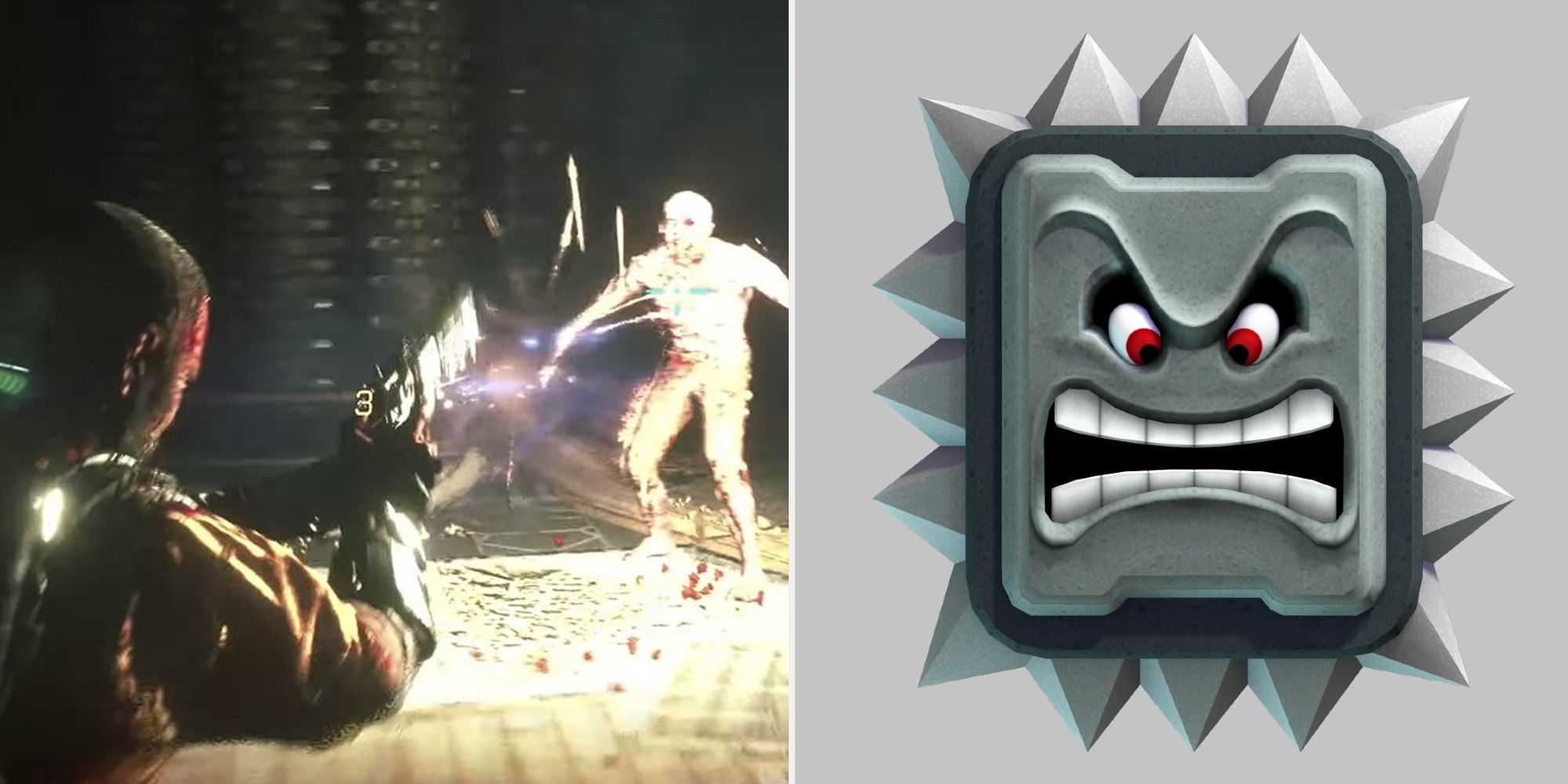 The Calisto Protocol Spinning meat grinders and a New Super Mario Bros Thwomp
