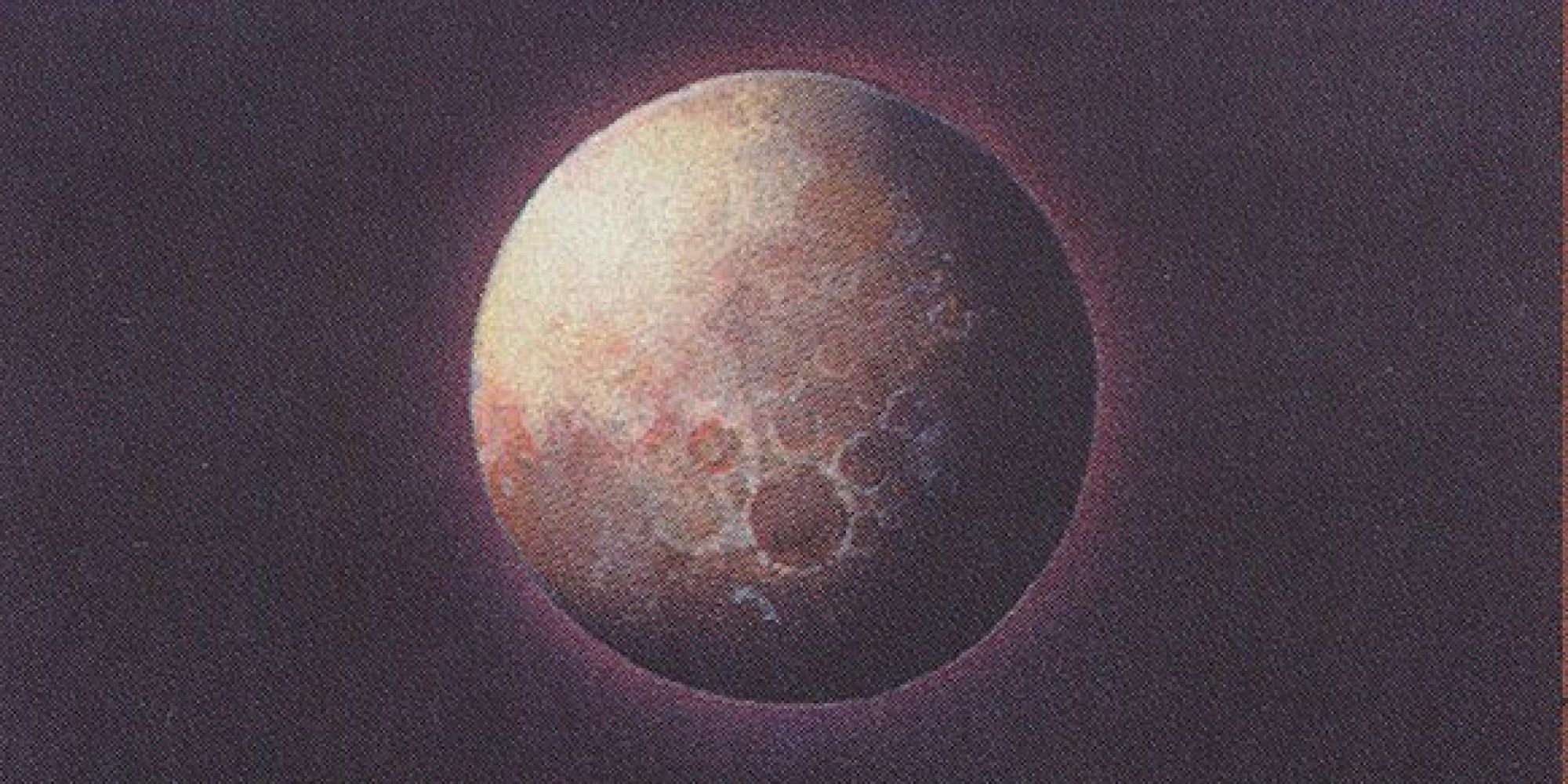 Artwork from Blood Moon in Magic: The Gathering.