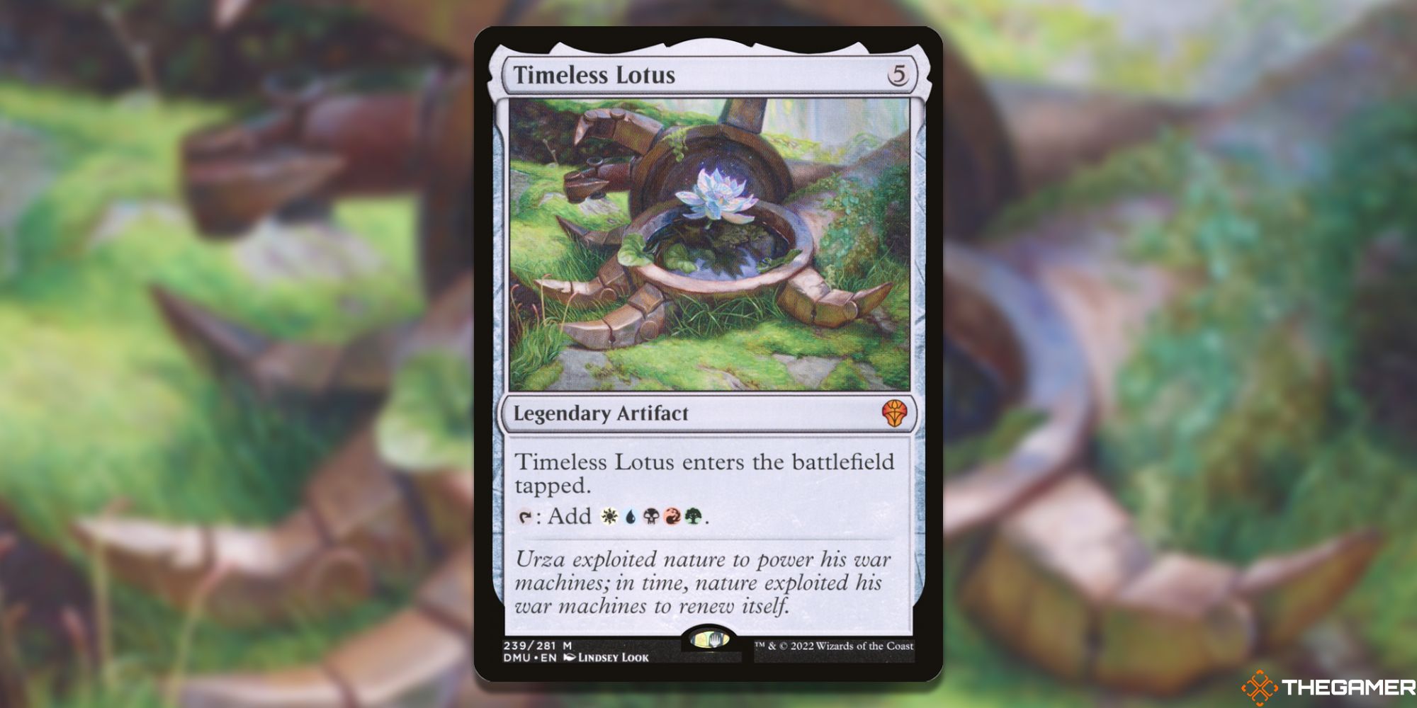 The card Timeless Lotus from Magic: The Gathering.