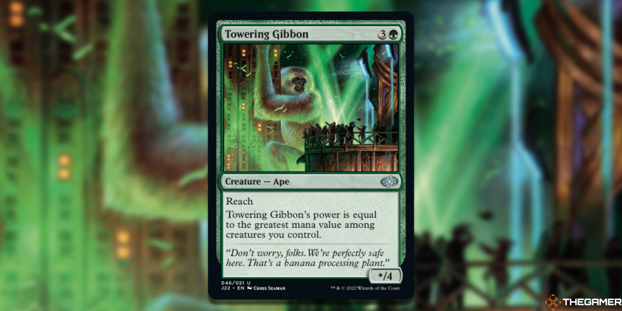The card Towering Gibbon from Magic: the Gathering.