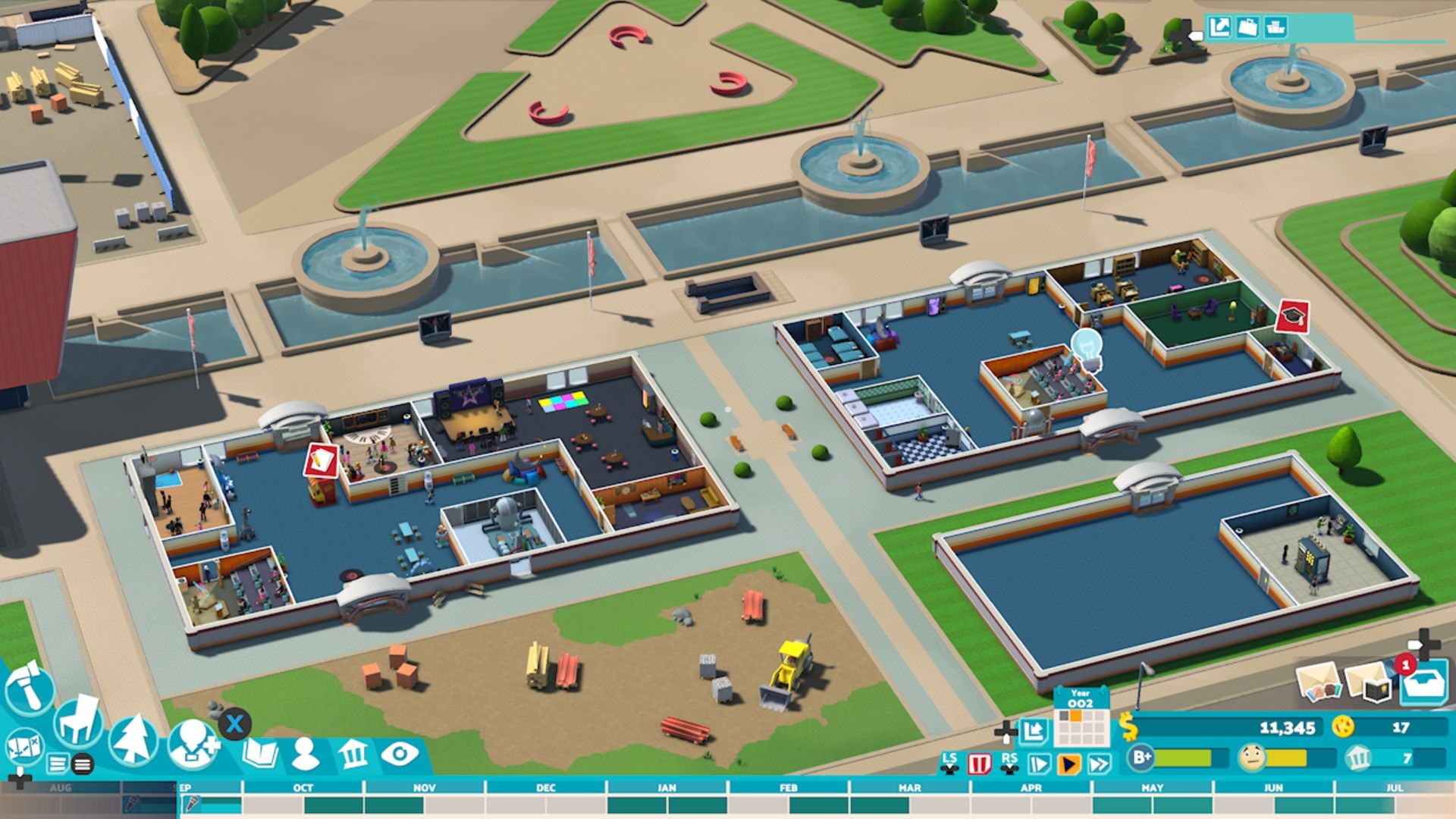 A birdseye cutaway view of the Upper Etching campus in Two Point Campus