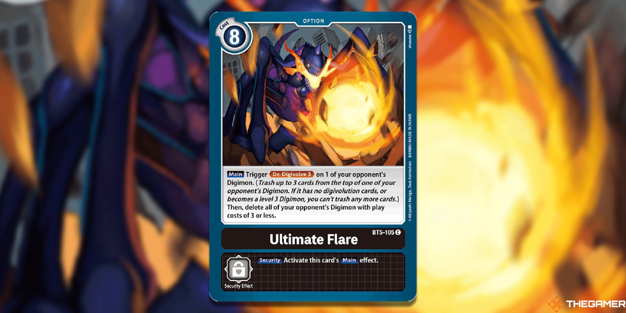 ultimate flare full card from digimon card game
